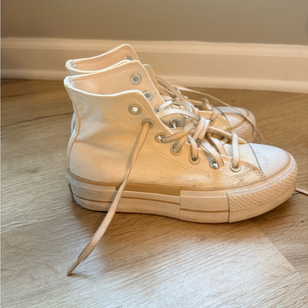 Converse Off-White High-Top Sneakers